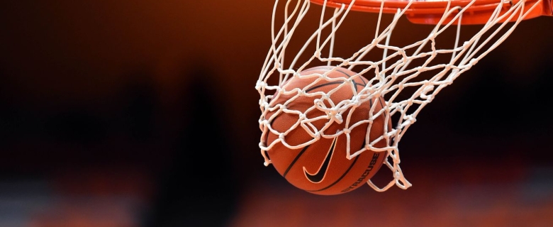 basketball hoop ball in