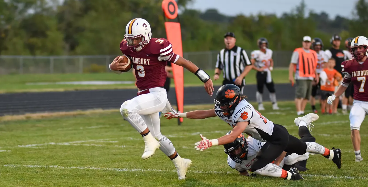 player running with ball