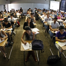 students in class
