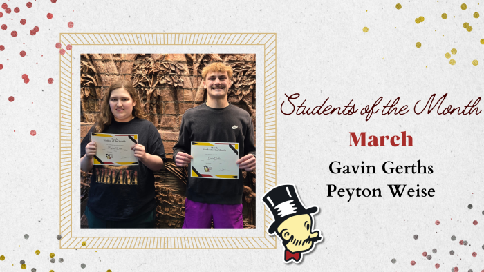 High School Students of the Month