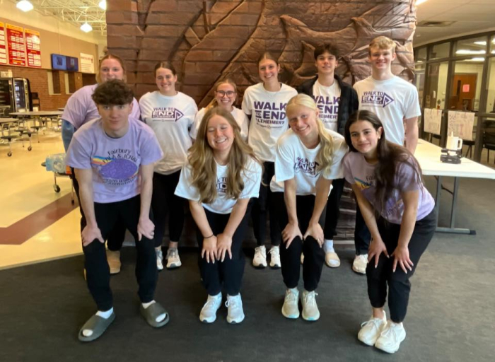 kids posing in two rows