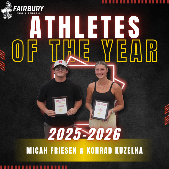 Athletes of the year pose for picture