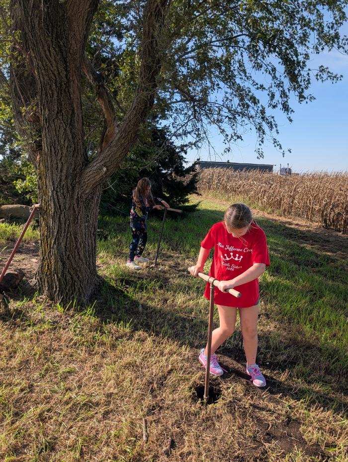 students participating in Homestead Days