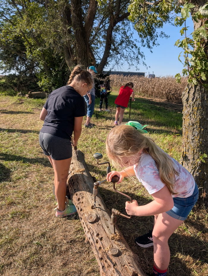 students participating in Homestead Days