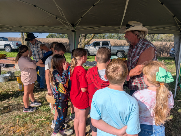students participating in Homestead Days