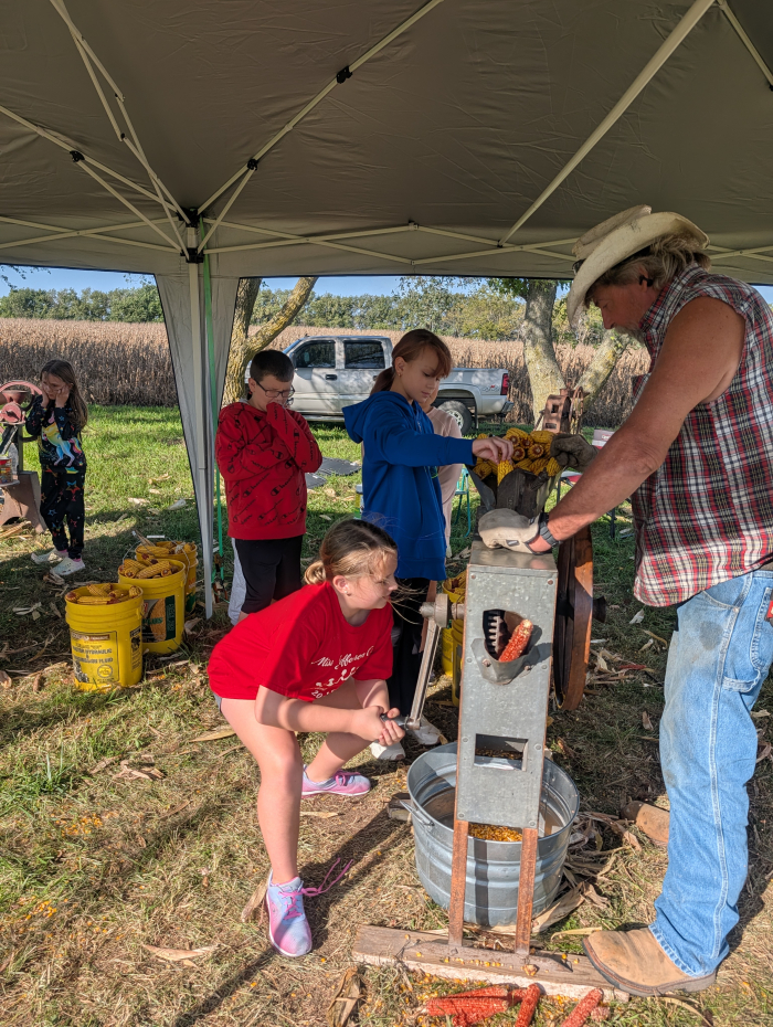 students participating in Homestead Days