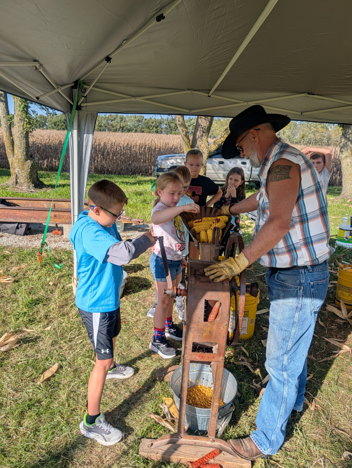 students participating in Homestead Days