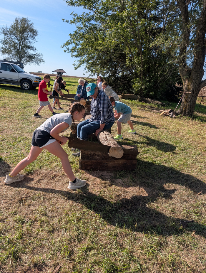 students participating in Homestead Days