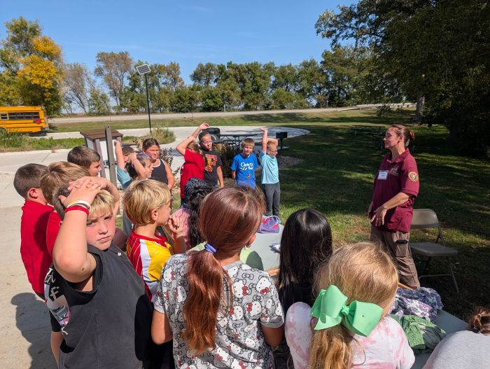 students participating in Homestead Days