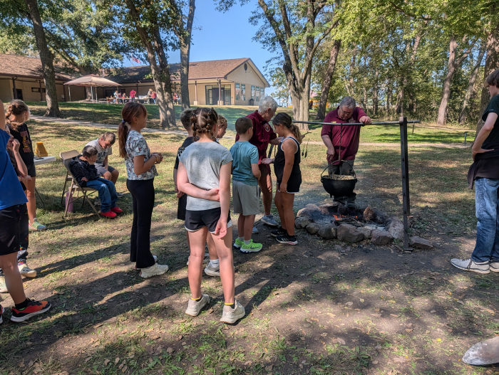 students participating in Homestead Days