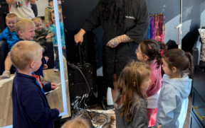 Students learning at Live to Dye Salon