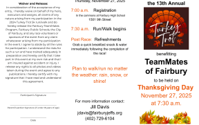 Turkey Trot Registration Page 1