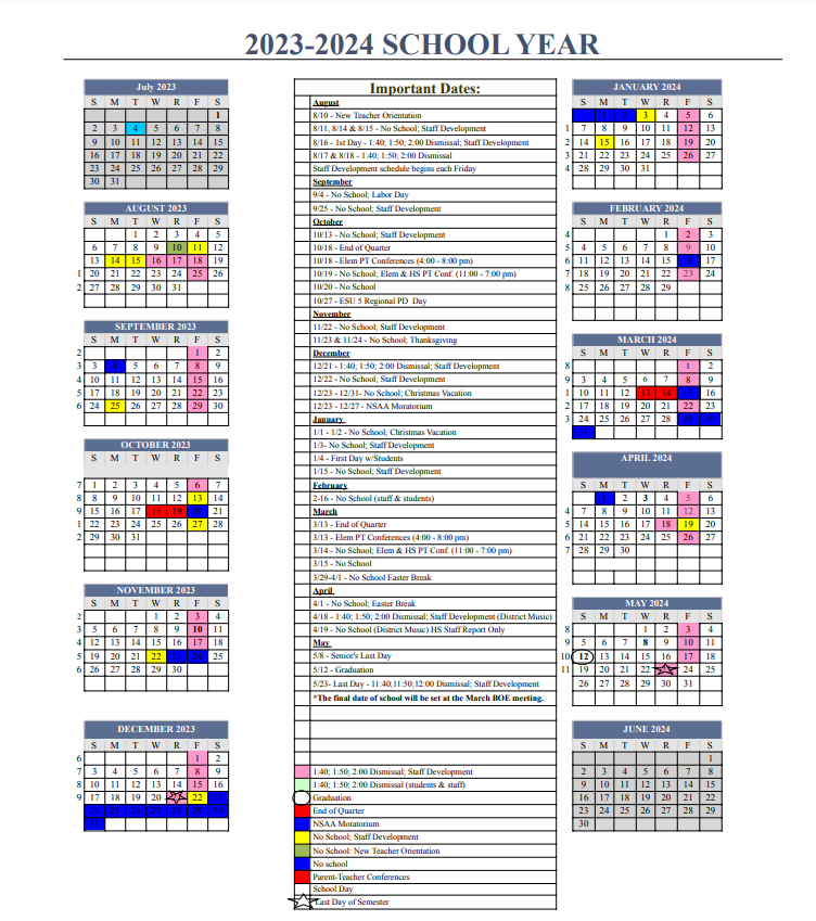2023-24 FPS Calendar